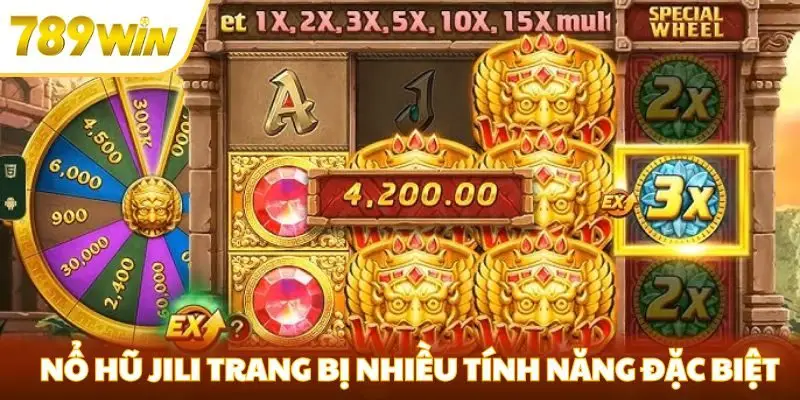 Nổ hũ JILI trang bị nhiều tính năng đặc biệt